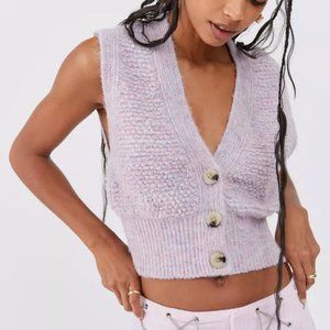 Urban Outfitters Paige Textured Sweater Vest